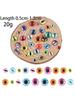 30Pcs 6/8/12/16mm Mixed Style Eyes Round Time Gem Cover Glass Dome Jewelry Pendant Settings