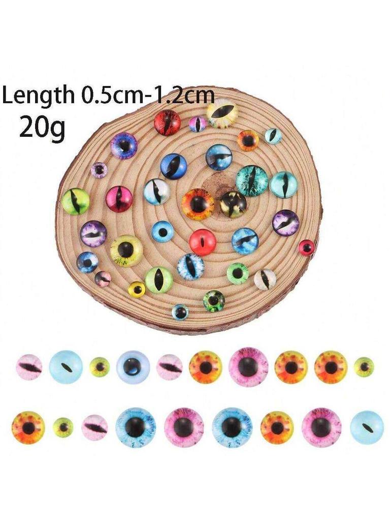 30Pcs 6/8/12/16mm Mixed Style Eyes Round Time Gem Cover Glass Dome Jewelry Pendant Settings