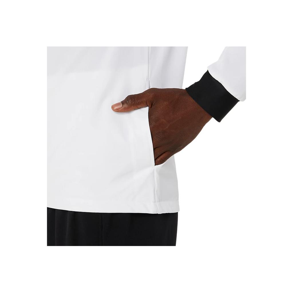 New Asics HYBRID STRETCH WOVEN Jackets & Coats Men's White 2091A676-100