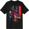 Dragon Ball Z Super Group 3D Men's Black T-Shirt-Large