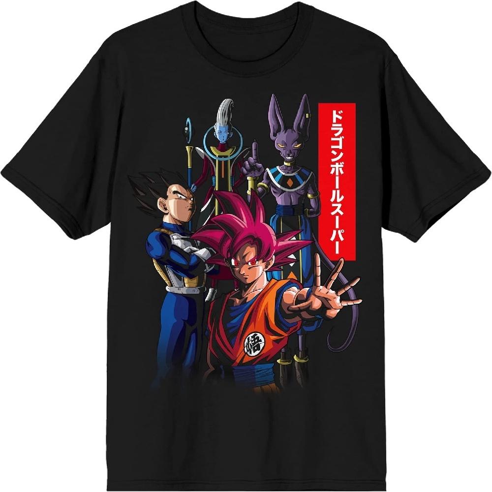 Dragon Ball Z Super Group 3D Men s Black T-Shirt-Large XXXXXL чёрный