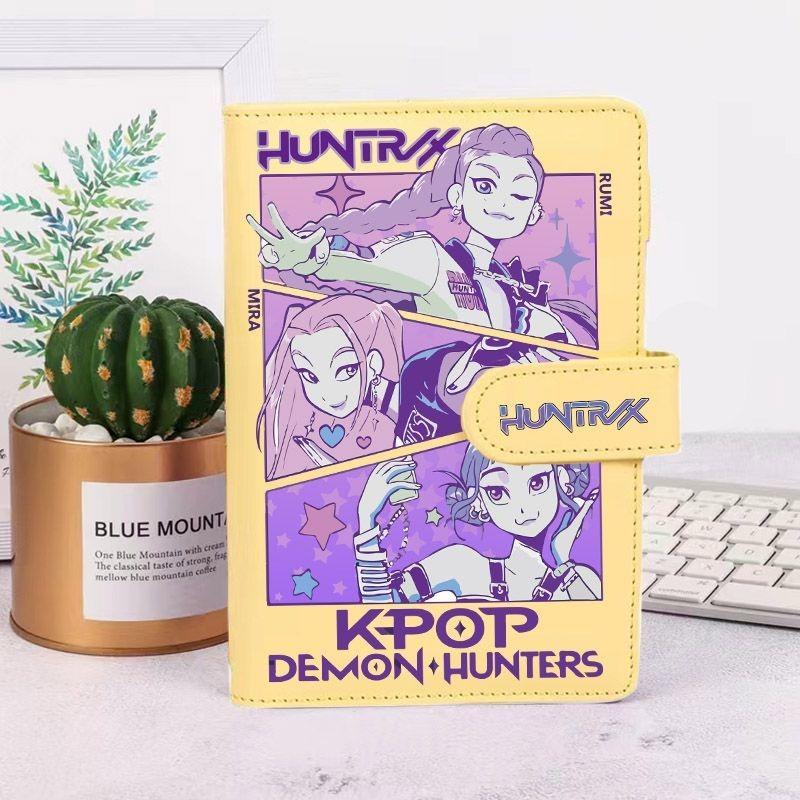 Cute  Demon Hunters Hand Ledger Anime Peripheral Creative Printing Portable Detachable Loose-leaf Diary Student Notepad Gift