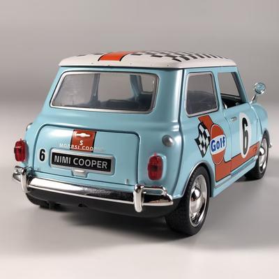 1:32 BMW Morris Mini Cooper 1967 Classic Racing Alloy Metal Diecast Model Car Home Decoration & Computer Desktop Ornaments Gift