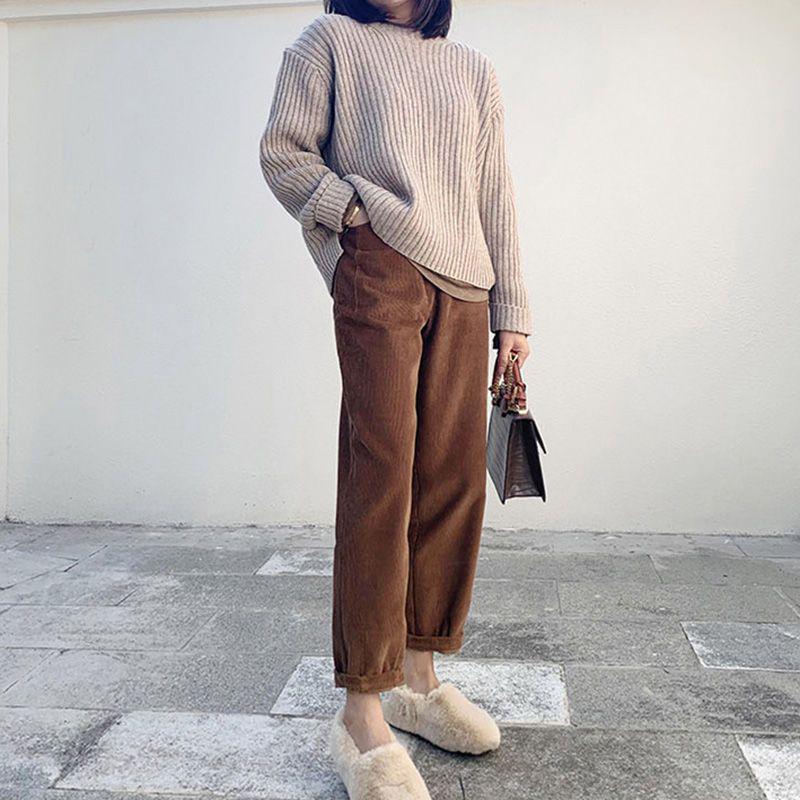 

Вельветовые шаровары для беременных на ранних сроках беременности — идеально подходят для весны, осени и зимы, а также обеспечивают комфорт благодаря бархату. 2XL