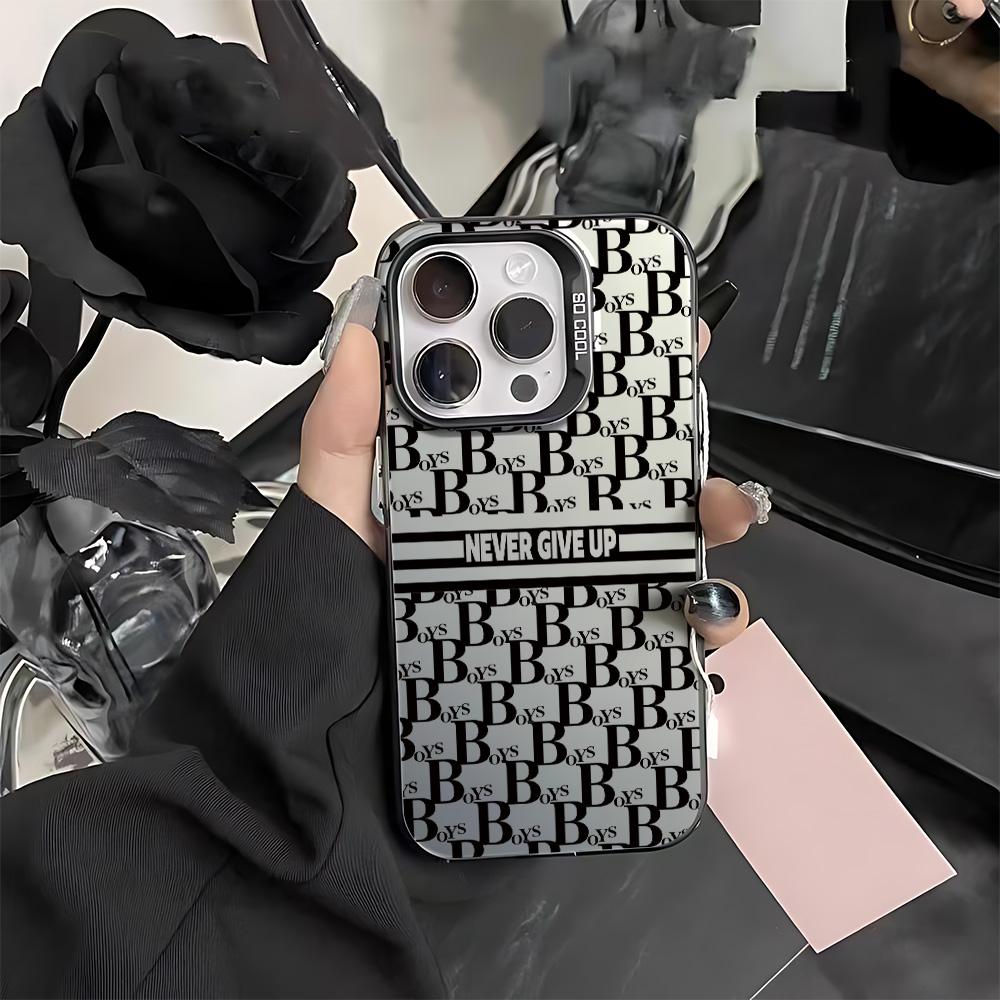 Phone Case Fashion Never Give Up For iPhone 17 16e 16 15 14 13 12 11 mini Pro Max X XR XSMAX Air Plus Anti Fall Matte Back Cover