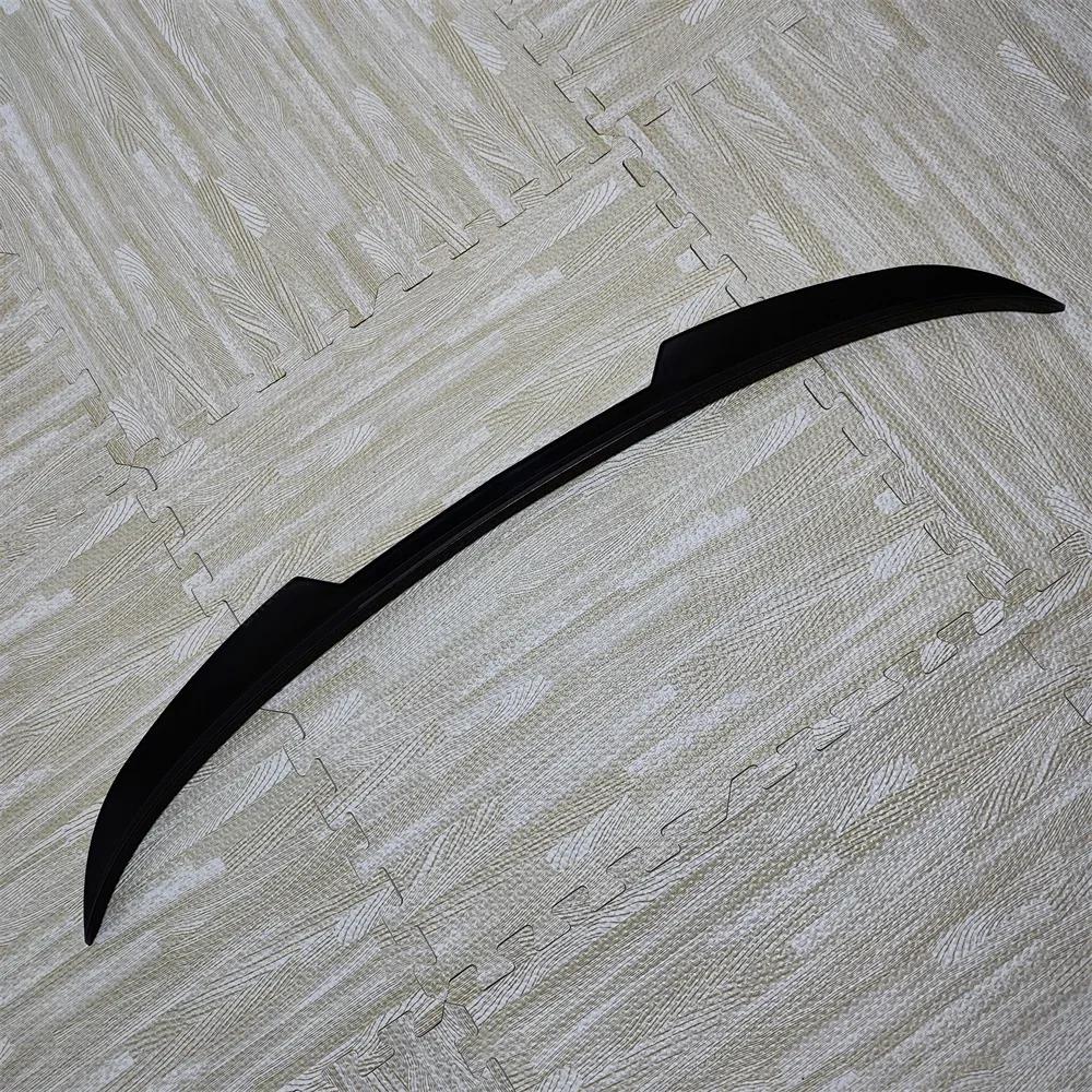 Car Rear Spoiler Cap Roof Wing Modified Decoration Accessories For Ford Fiesta ST Line MK6 MK6.5 2008-2017 Gloss Black Tuning