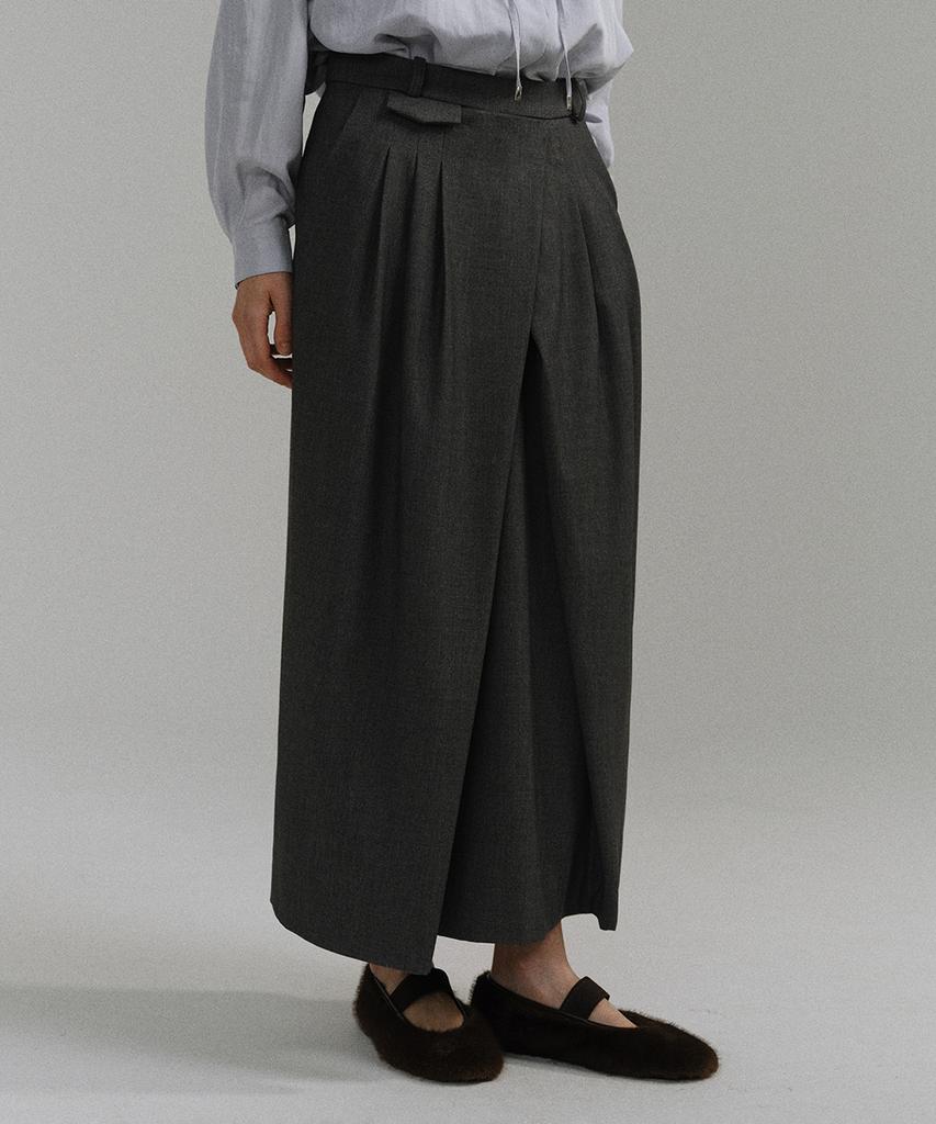 Aubeuawo Bud Wrap Skirt (Grey)