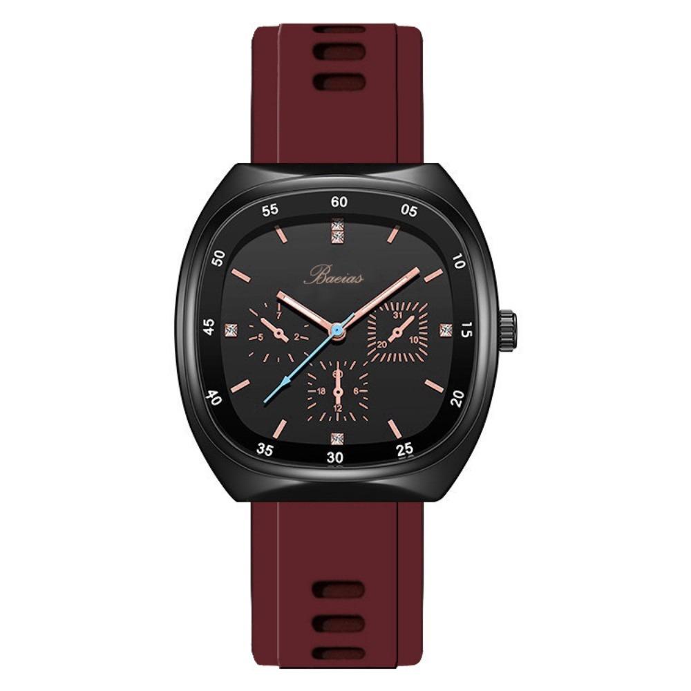 Waterproof Men Imitation Needle Watch Square Couple Watch Fashion Women Quartz Watch  for Women Men