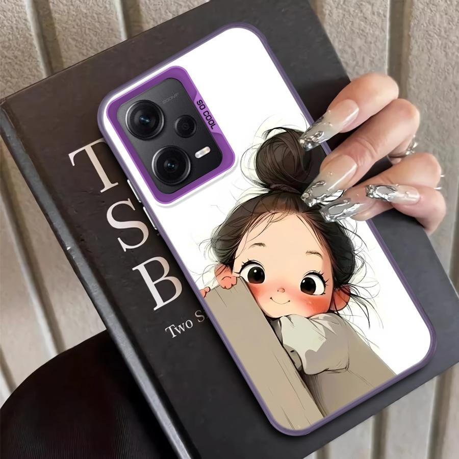 Cute Angry Girl Case for Xiaomi Poco F3 GT C50 F4 X3 NFC X5 C51 X3 Pro Back Phone Cover