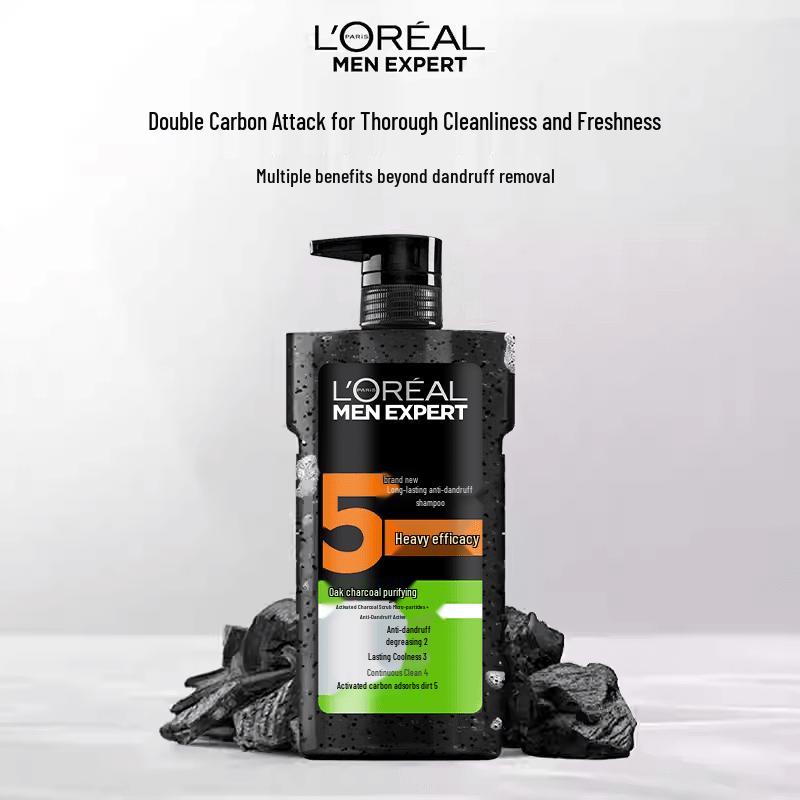 L Oréal Men s Oak Charcoal Anti-Dandruff Shampoo