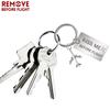 Remove Before Flight Plane Keychain Kiss Me Before Flight Letter Metal Key Holder Keyrings
