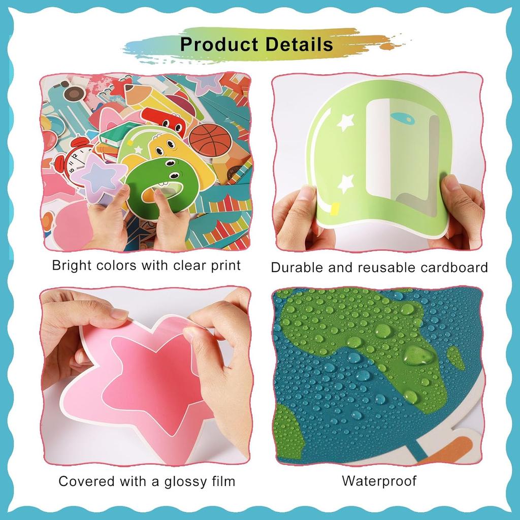 Back to School Classroom Bulletin Board Decoration Set Welcome Back to School Cutouts for First Day of School Classroom Wall Door Decorations for