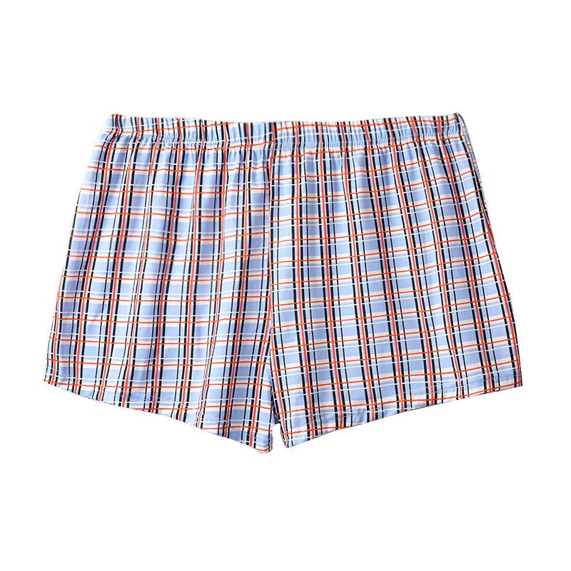 

Чоловічі боксери з картатим принтом - Зручні, Легкі, Дихаючі, Великого розміру L королівський синій колір