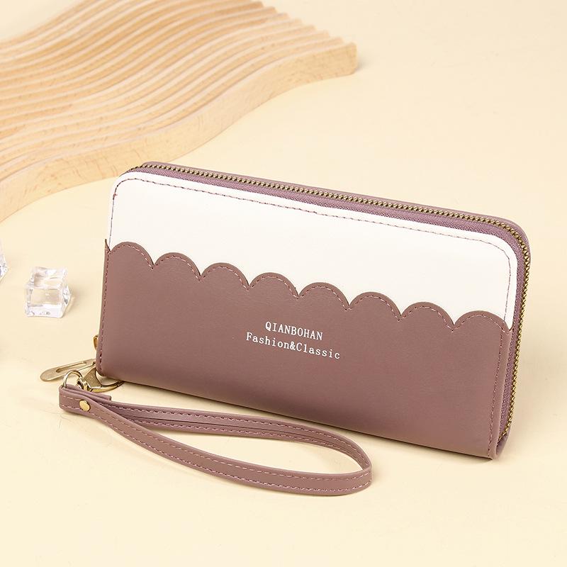 Women's Korean-Style Long Zip Wallet - Trendy, Fresh, Large Capacity Clutch Bag