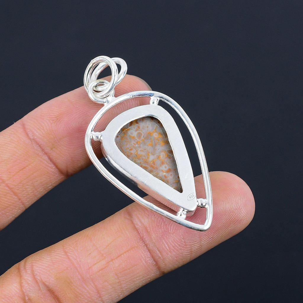 Sisters Day Sale 925 Sterling Silver Sunflower Blister Gemstone Pendant Jewelry