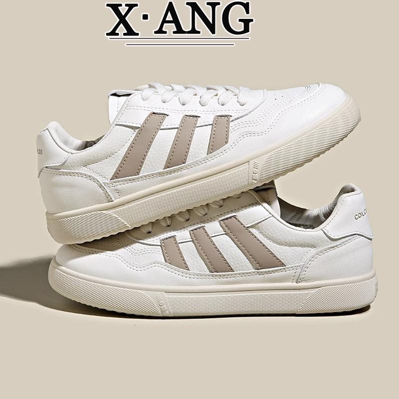 Leather little white shoes women's shoes spring new versatile flat casual sports shoes soft baseplate shoes