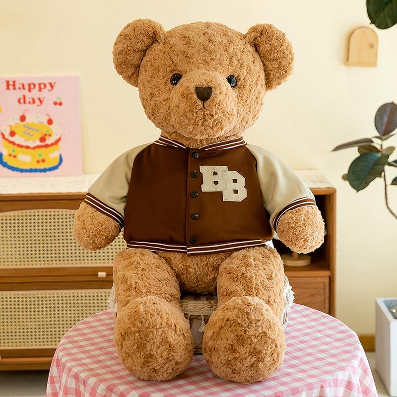 Hug Baby Baseball Uniform Bear Plush Toy Teddy Bear Doll Girl Children Gift Doll