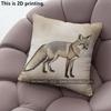 Fox Print Throw Pillow Covers Pattern Cushion Cover Suitable for Sofa Bedroom Car Pillow Cover