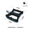 Bicycle Pedals CNC Colorful Aluminum Alloy Ball Bearing Mountain Bike Off-road Accessories