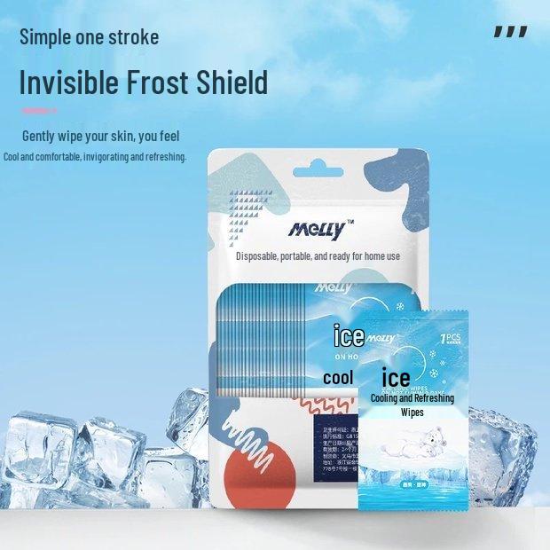 

**Мятные ледяные салфетки**: Освежающая прохлада надолго с бесплатной доставкой** Cooling Wipes - 20 sheets/1 pack