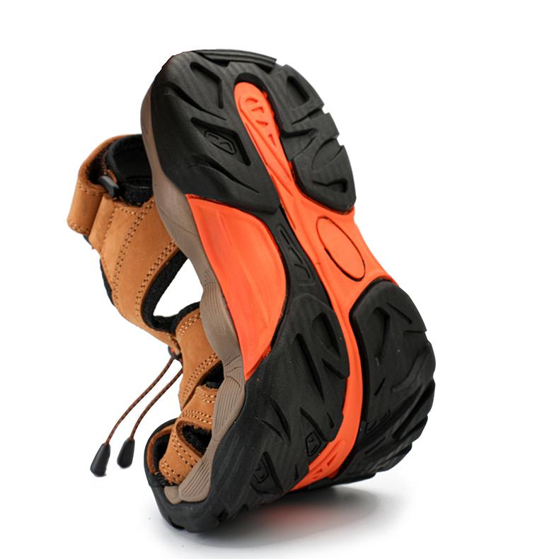 Letní móda Pánské plážové sandály Vysoká kvalita Ležérní tenisky Sandály z pravé kůže Venkovní pánské sandály Velká velikost 39-48