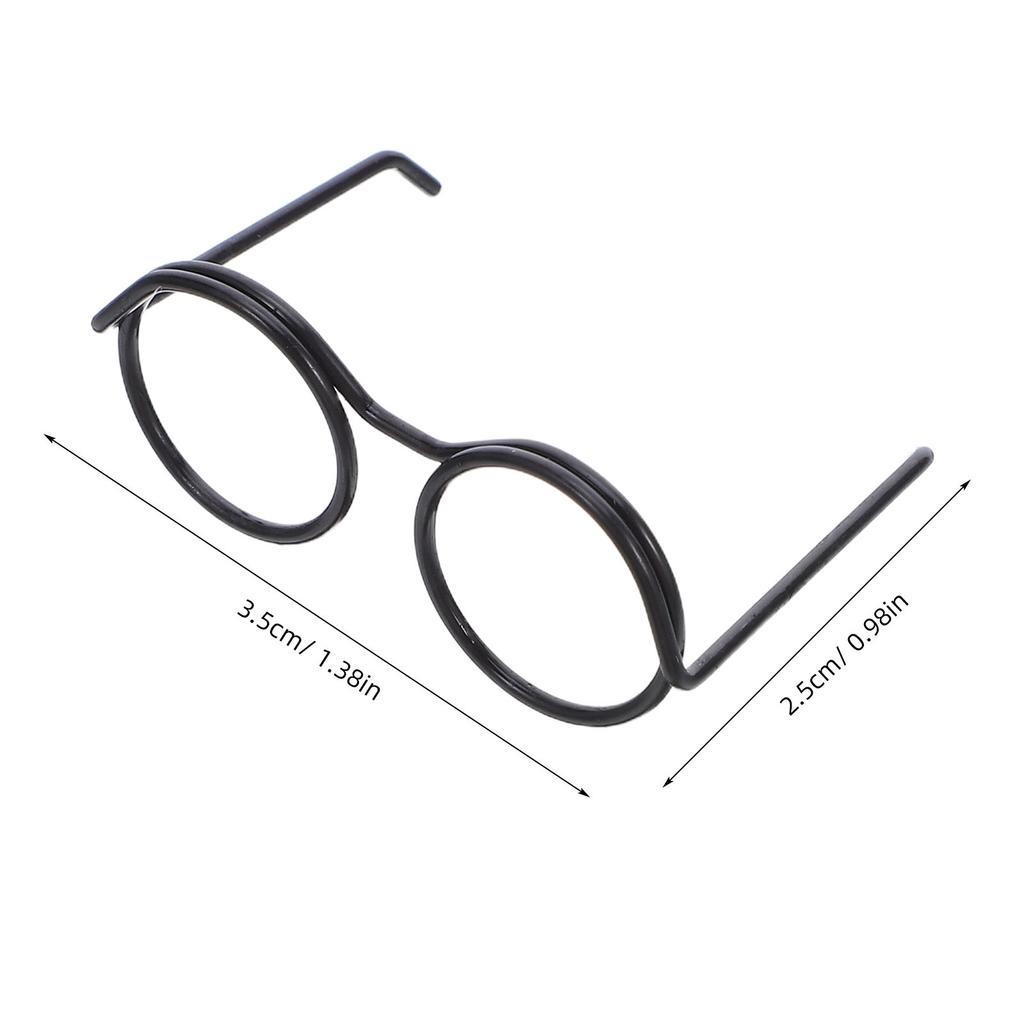 50Pcs Miniature Eyeglasses Realistic Wire Trim for DIY Crafts Dollhouse Accessories Mini Glasses for Decoration