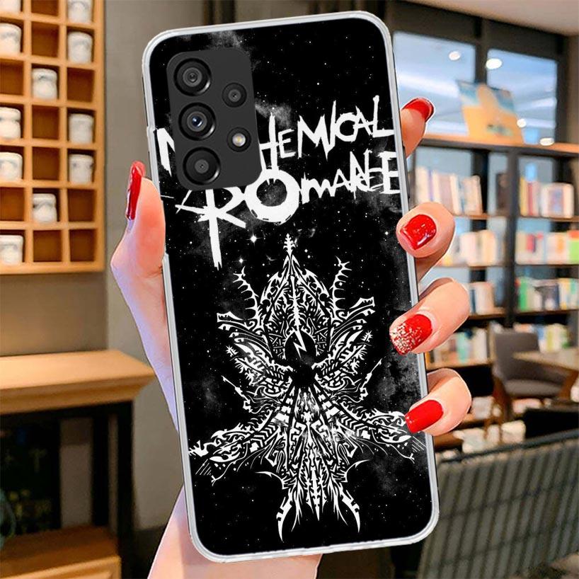 My Chemical Romance MCR Phone Case For Samsung Galaxy A12 A22 A32 A52 A72 A02S Phone Case Note 20 Ultra 10 S10 Plus A51 A71 A50S