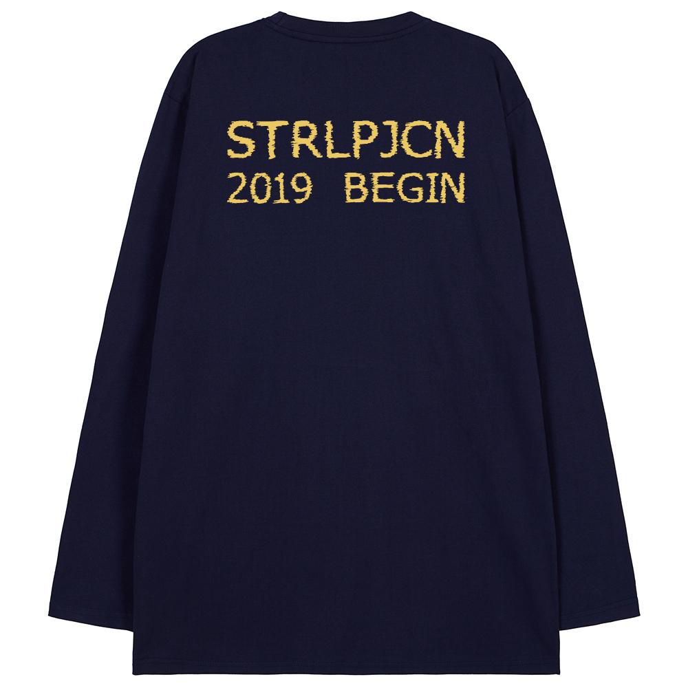Astral Projection Ap Studio Begin Oversized Long Sleeve T-Shirt_Navy M