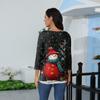 3/4 Sleeve Shirts For Women Print Christmas Tees Blouses Casual Plus Size Basic Tops Pullover