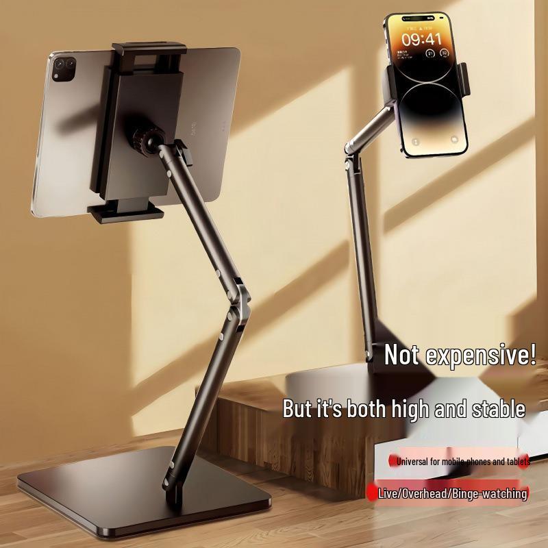 Adjustable Multifunctional Stand for Mobile, Tablet, and Desktop - Ideal for Overhead Shots, Live Video, and Selfies