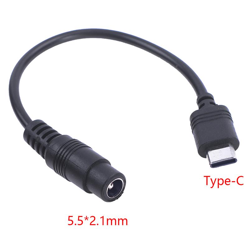 

DC Type-c Female To 5.5*2.1 Female Cables 5521 Power Jack DC Power Conector 5.5x2.1 Adapter USB Type C Converter