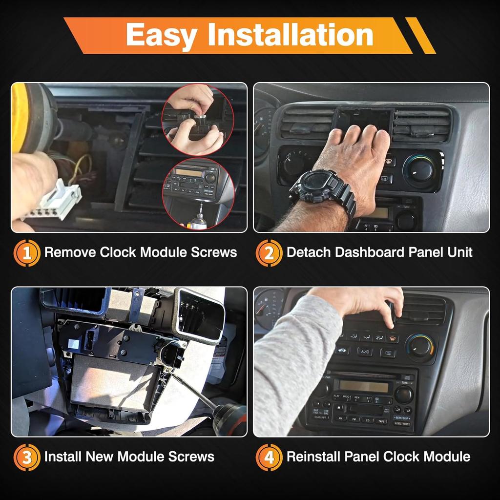 599-268 Heater Climate Control Module A/C Control Panel Compatible with 1998-2000 Honda Accord, 1998-2004 Honda Odyssey, Replaces 599-268,