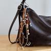 Acrylic Woven Ropes Car Keychain Maillard Beads Braided Rope Keyring  Jewelry Accessories