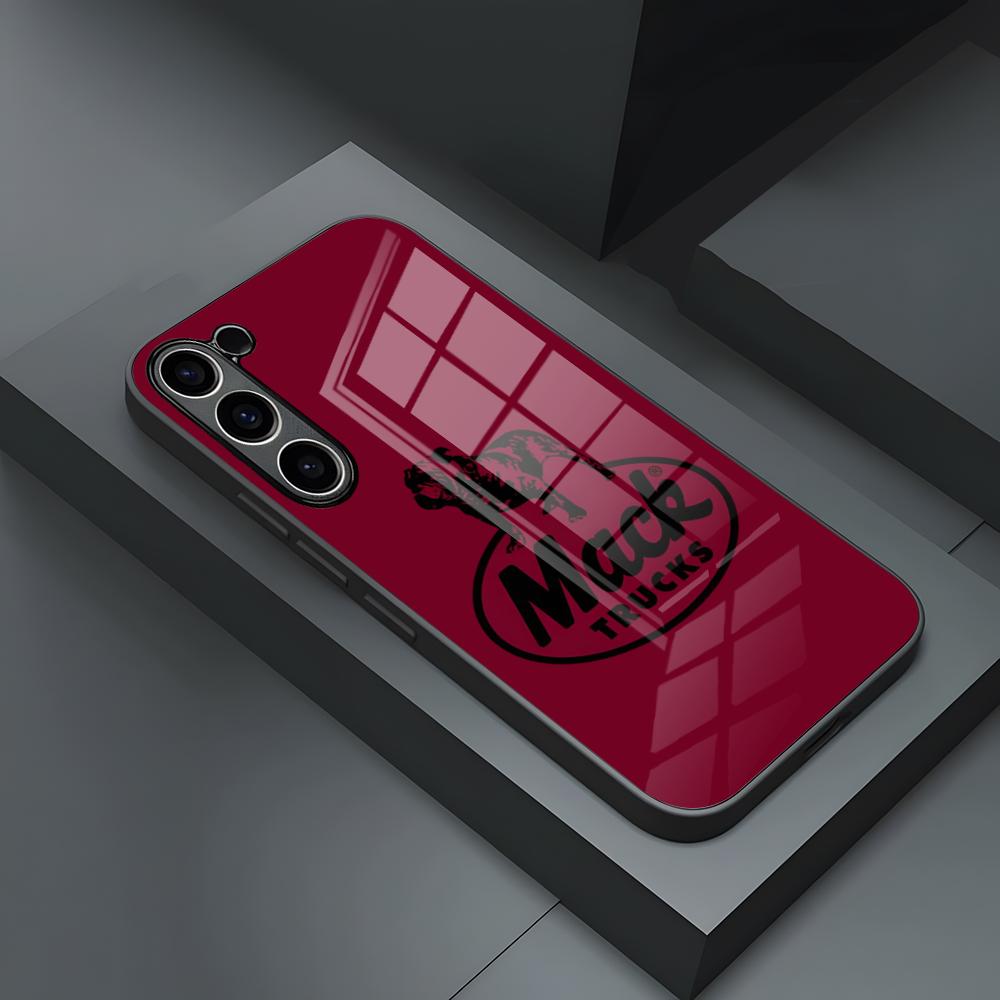 Truck Car MACKs Phone Case For S25 Ultra Samsung S23 S24 Fe S22 S20 S21 Plus A54 A34 A24 A53 A14 A16 Glass Cover Samsung s24Plus