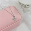 Small and Hollow Out Four Leaf Clover Necklace, Fashionable and Elegant Personality, Neck Chain, Sweater Chain