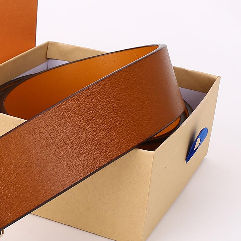 

Новый поясной ремень мужской ретро гладкий пряжка первый слой коровьей кожи повседневный античный 3.8 широкий деловой ремень мужской безголовый 125cm