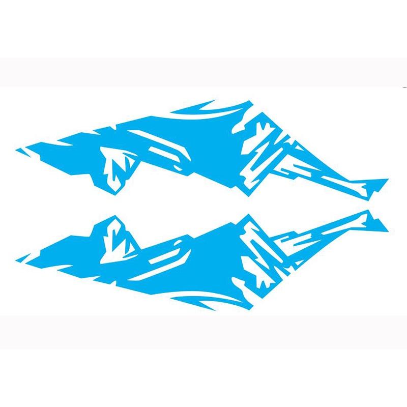 

Наклейка Снег Автомобиль Горы Графика Наклейки на Двери Автомобиля Наружные Наклейки Для Внедорожника синий