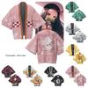 Slayer Dämon Kimono Tanjiro Nezuko Zenitsu Umhang Giyu Cosplay Kostüm Erwachsene Kinder
