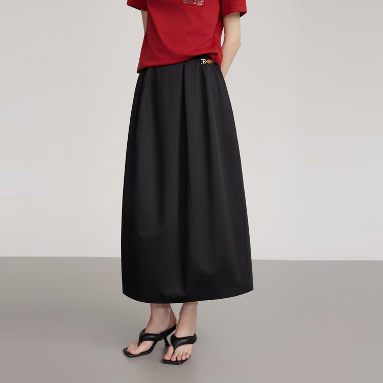 ELLE Retro Modern A-Line Skirt Fashion Design Slimming Casual Long Skirt Women skirts L8ARL002