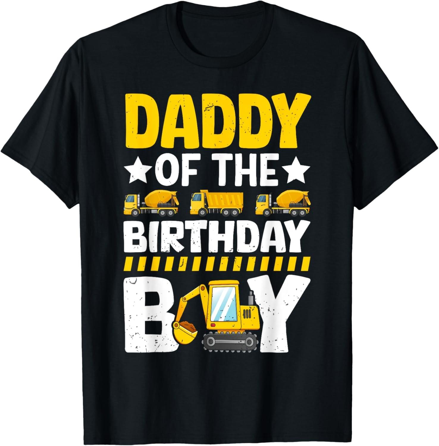 Dad Of The Birthday Boy Construction Theme Party Matching T-Shirt S разноцветный
