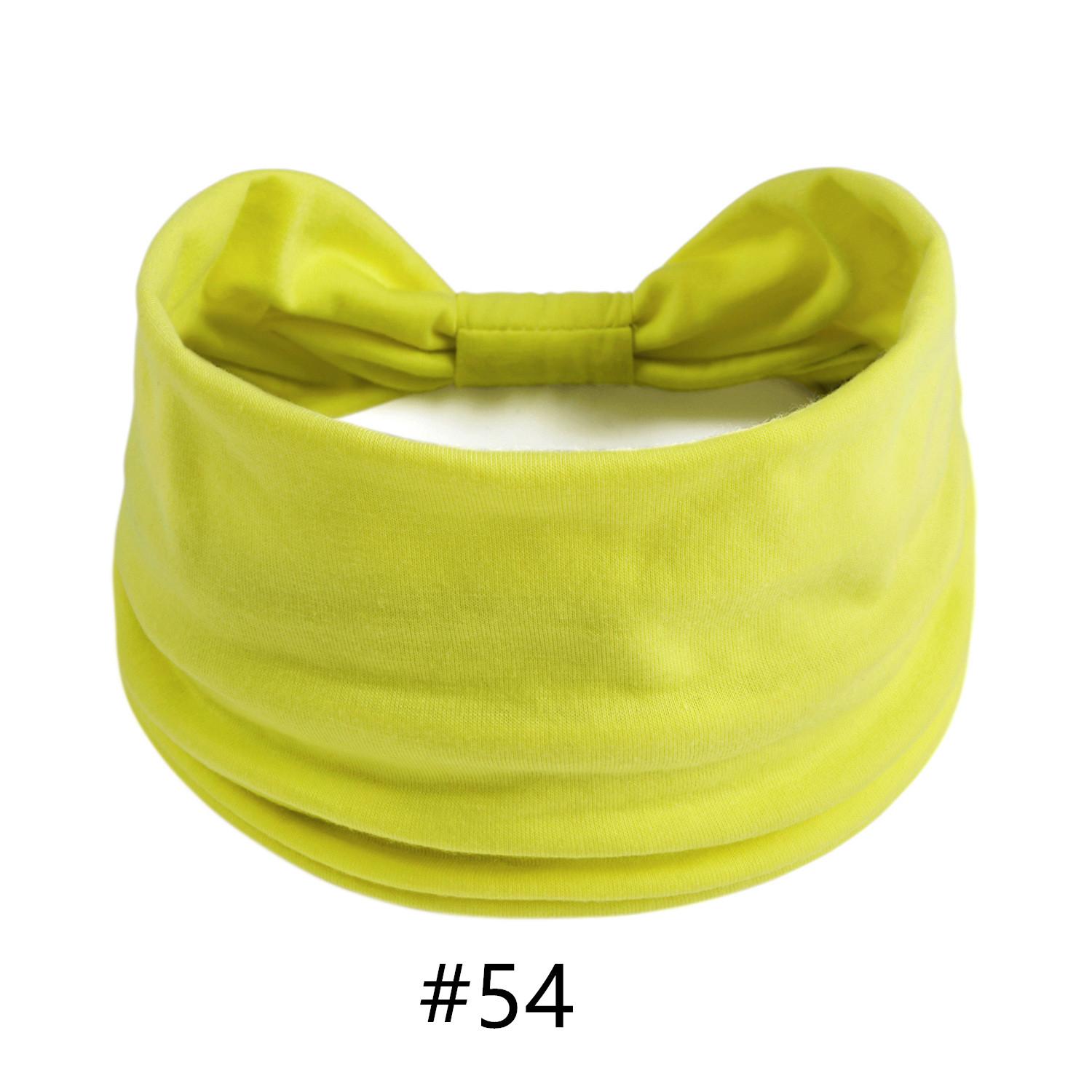 

Тюрбан для голови Одноколірні вузли Широкі пов язки для жінок М які бавовняні спортивні еластичні гумки для волосся Аксесуари Бандана для йоги Бандаж