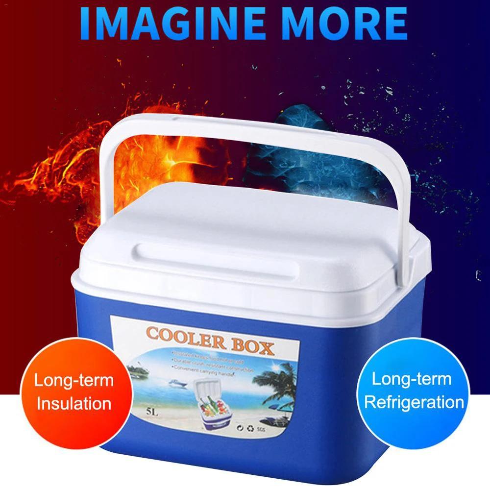 Thermos bucket Picnic Cooler Fishing Box 5L 8L Large Capacity Durable Seat Carrier for Live Fish Camping Hiking Outdoor bag 260319