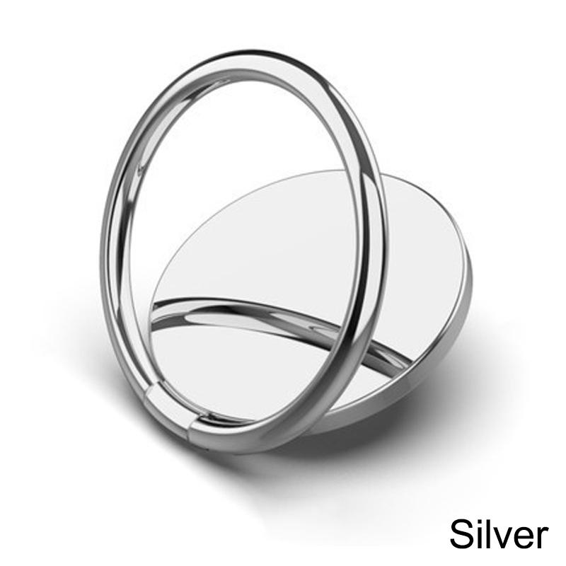 

Магнитный вращающийся держатель для мобильного телефона, подставка для iPhone, Samsung, металлическое кольцо для пальца, подставка для телефона, держатель для телефона в машину серебряный