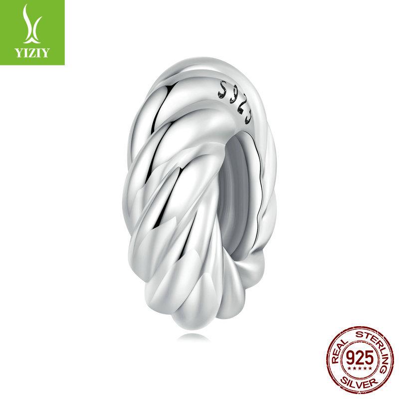 S925 Silver Silicone Positioning Bead Spacer Accessories, Personalized Retro Versatile Diy Bracelet Beads Loose Beads