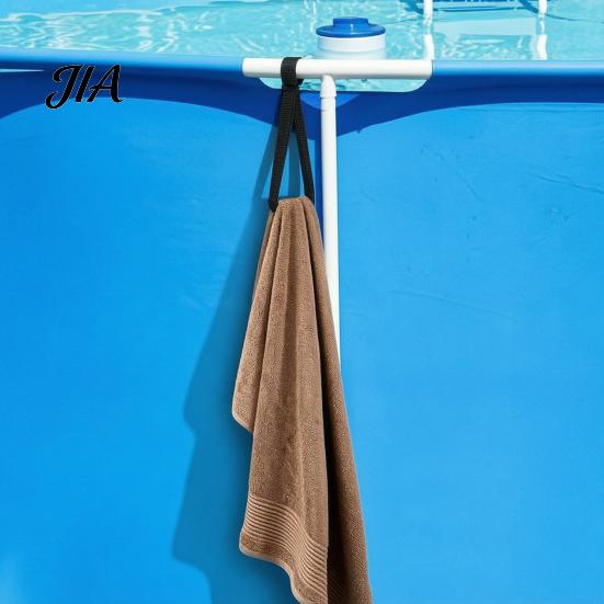 Wiederverwendbare Klettbänder 6 Stück Solar-Poolabdeckungsbänder, Verstellbares Nylon zur Aufbewahrung für Abdeckungen von oberirdischen Rahmenpools, Halten Decken vom