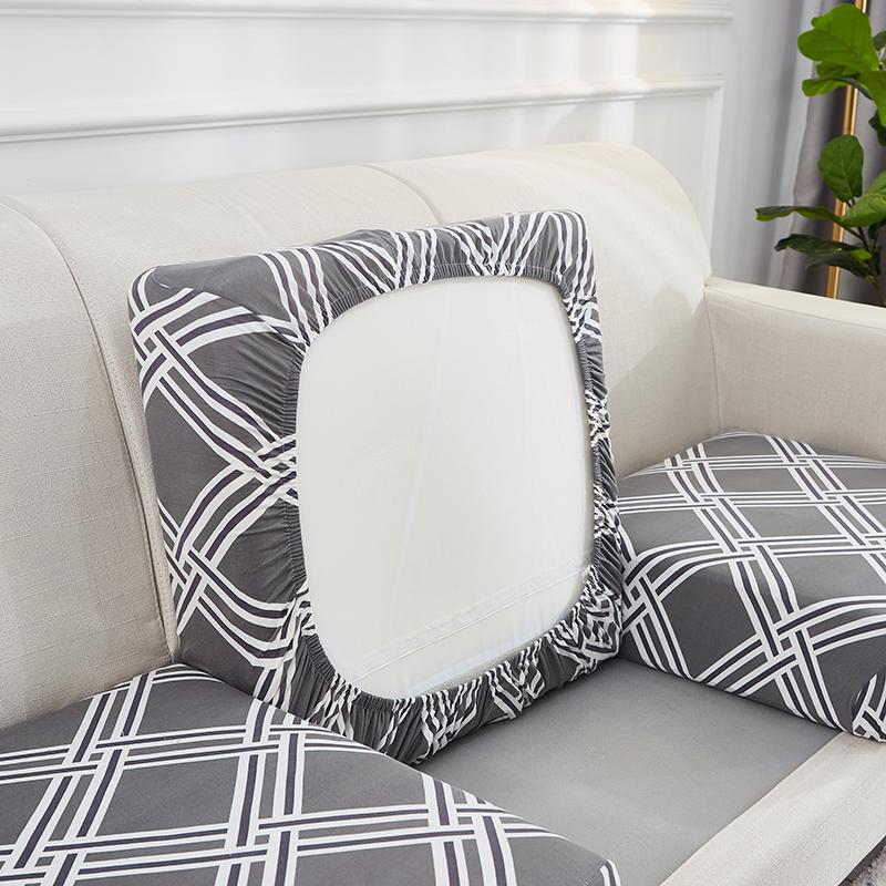 Spandex Stretch Sofa Seat Cushion Cover Chair Cover Pets Kids Furniture Protector Washable Removable Slipcover 1/2/3/4 Seat