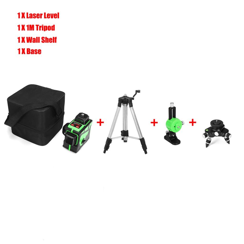 100-240 V 12 rida roheline tuli 3D laseri taseme digitaalne isetasanduv 360° pöörlev mõõt