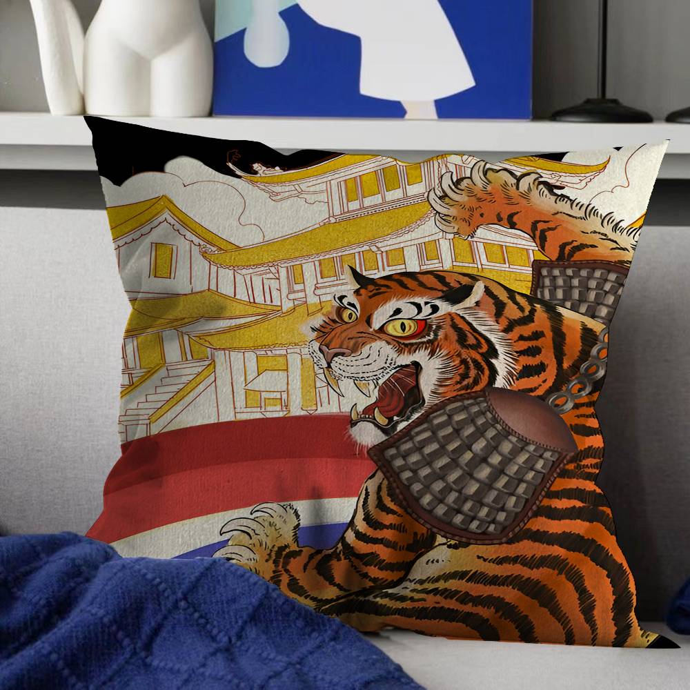 

Красочный Тигр Леопард Змея Тропические Джунгли Офисная Подушка Наволочка Подушка для Автомобиля Чехол для Поясничной Подушки Наволочка для Диванной Подушки 12x12Inch