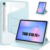 Coque pour Samsung Galaxy Tab S10 FE Plus, Protection Rotative 360° avec Porte-Stylet - Bleu