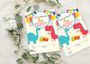 Darling Souvenir Multicolor Birthday Invitation Card Printable Fill or Write In Blank Invites Party Supplies Pack Of 28 5 X 7